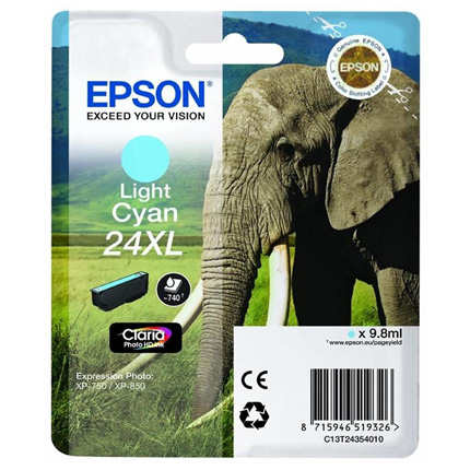 Epson Elephant 24XL Light Cyan T2435