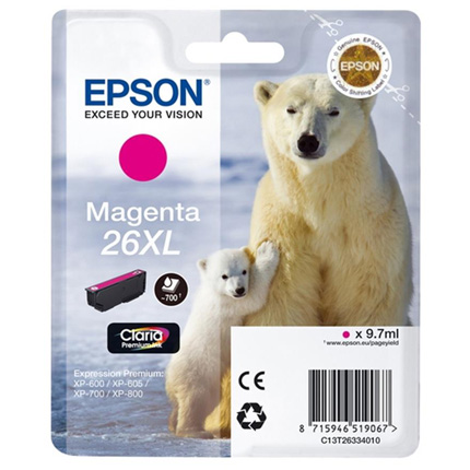 Epson Polar Bear T2633 XL Magenta Ink Cartridge