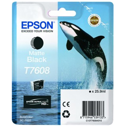 Epson Whale T7608 Matt Black