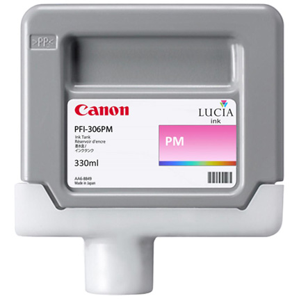 Canon PFI-306PM Photo Magenta Pigment Ink Tank Cartridge - 330ml