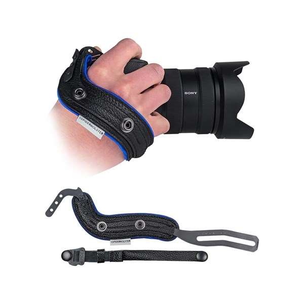 Spider Holster SpiderPro Hand Strap v2 Black and Blue Trim