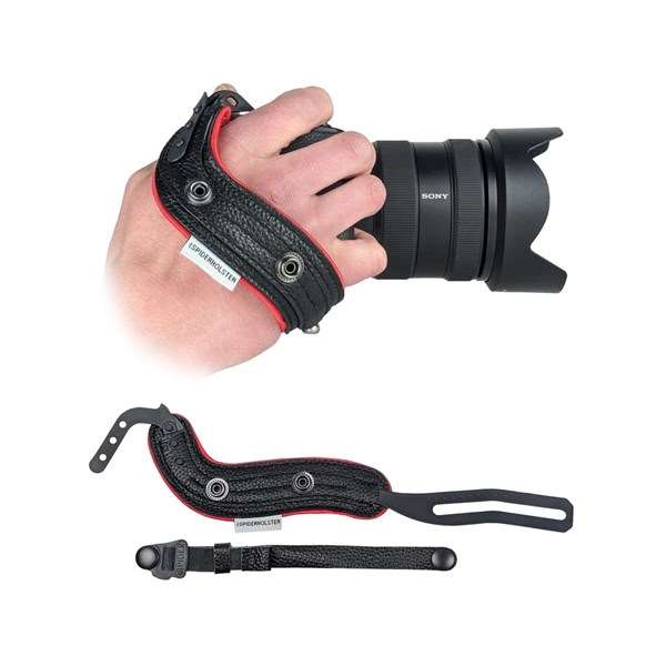 Spider Holster SpiderPro Hand Strap v2 Black and Red Trim