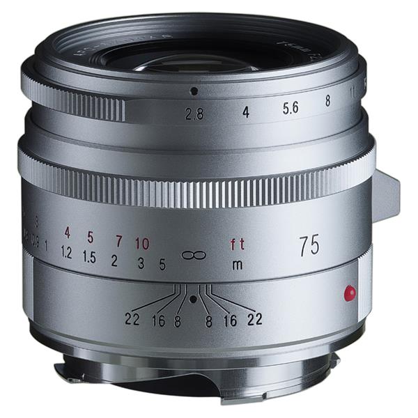 Voigtlander 75mm f/2.8 VM Apo-Skopar Lens Silver
