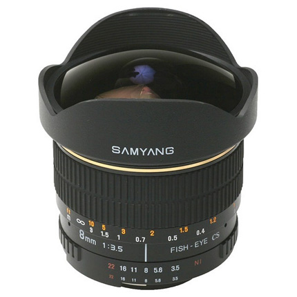Samyang 8mm f/3.5 Asph IF MC Fisheye CS II DH Lens Nikon DX