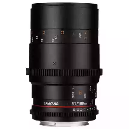 Samyang 100mm T3.1 VDSLR ED UMC Macro Cine Lens Canon EF