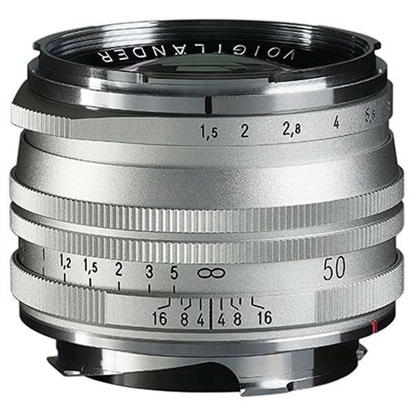 Voigtlander 50mm f/1.5 II VM ASPH Nokton Vintage SC Lens Silver Leica M