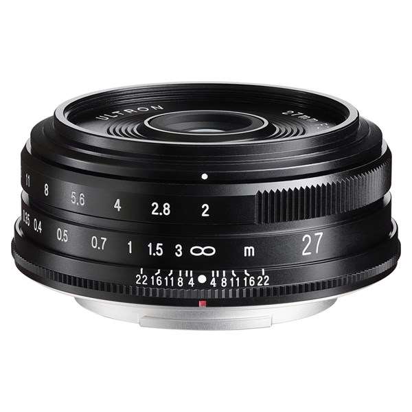 Voigtlander 27mm f/2 Ultron Lens for Fujifilm X Black