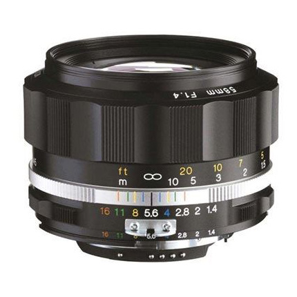 Voigtlander 58mm f/1.4 SL II-S Nokton Lens Black Nikon F Mount