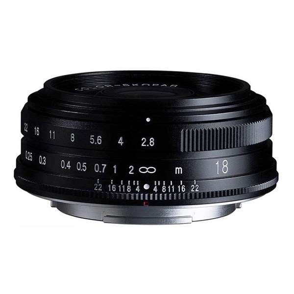 Voigtlander 18mm f2.8 Color-Skopar Fuji X Mount Lens Black Open Box