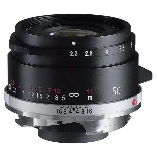 Voigtlander 50mm f/2.2 Color-Skopar VM Lens Black