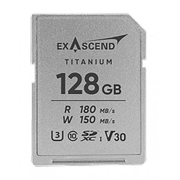 Exascend Titanium 128GB SDXC UHS-I V30 W150MB/s Memory Card