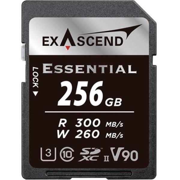 Exascend Essential 256GB SDXC UHS-II V90 W260MB/s Memory Card