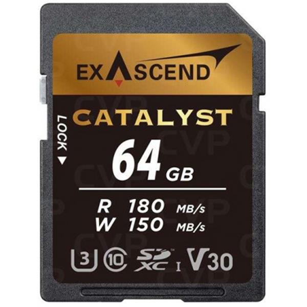 Exascend Catalyst 64GB SDXC UHS-I V30 W150MB/s Memory Card