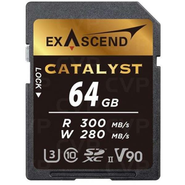 Exascend Catalyst 64GB SDXC UHS-II V90 W280MB/s Memory Card