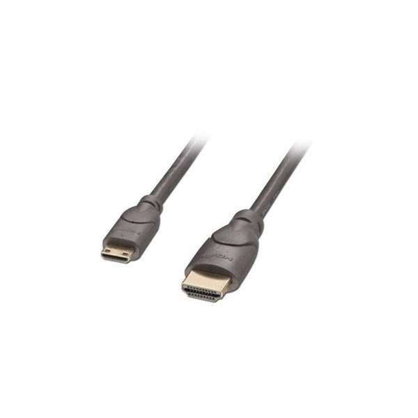 Lindy 0.5m Premium HDMI to Mini HDMI Cable Grey