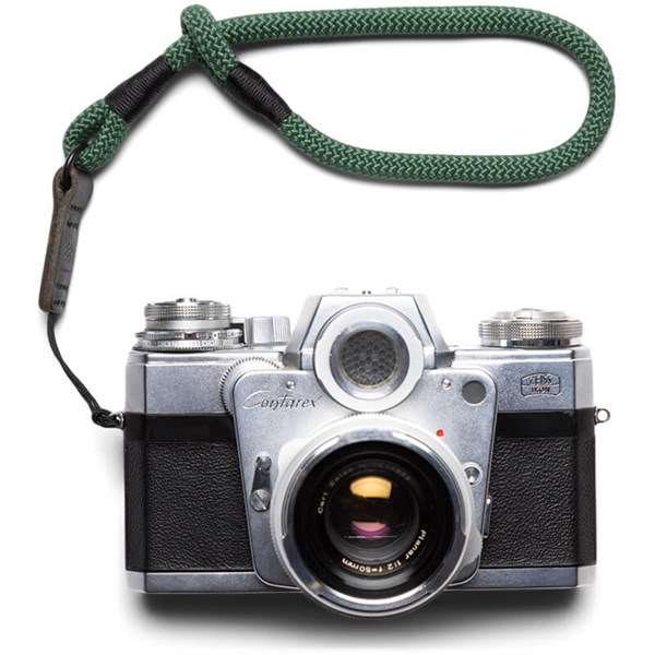 Langly Camera and Phone Wrist Strap Green