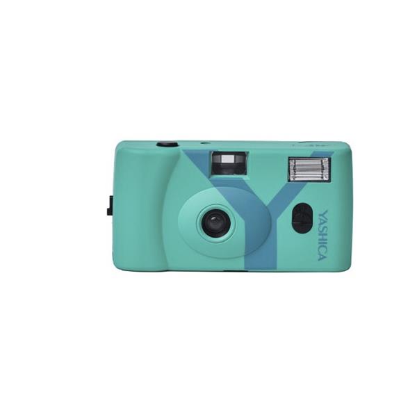 YASHICA MF-1 Snapshot Art Camera Y Edition Turquoise with 1 Film 400/24