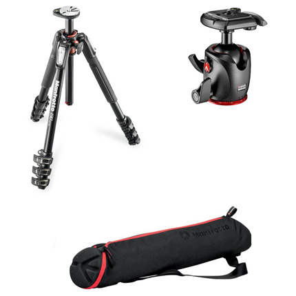 Manfrotto MT190XPRO4 Tripod with MHXPRO-BHQ2 Ball Head and 70cm Tripod Bag