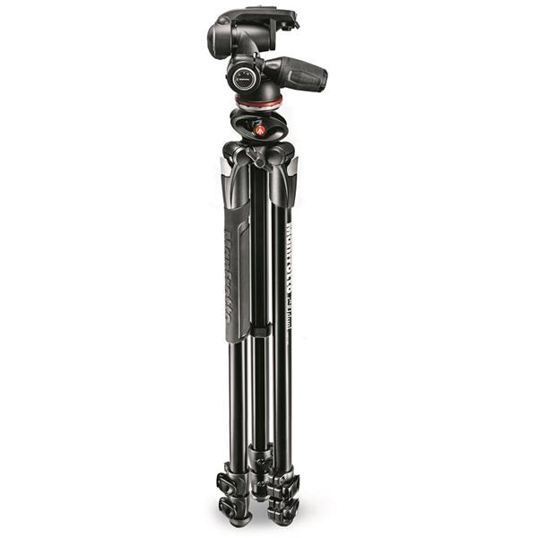 Manfrotto MK290DUA3-3W 290 Dual Aluminium Tripod and 3-Way Head Kit Ex Demo
