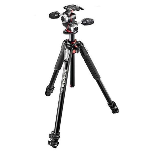 Manfrotto MK055XPRO3-3W 055 3 Section Alu Tripod XPRO 3-Way Head Kit Open Box