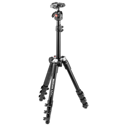 Manfrotto MKBFR1A4B-BH  4 Section BeFree One Aluminium Tripod Black with Ball Head Kit