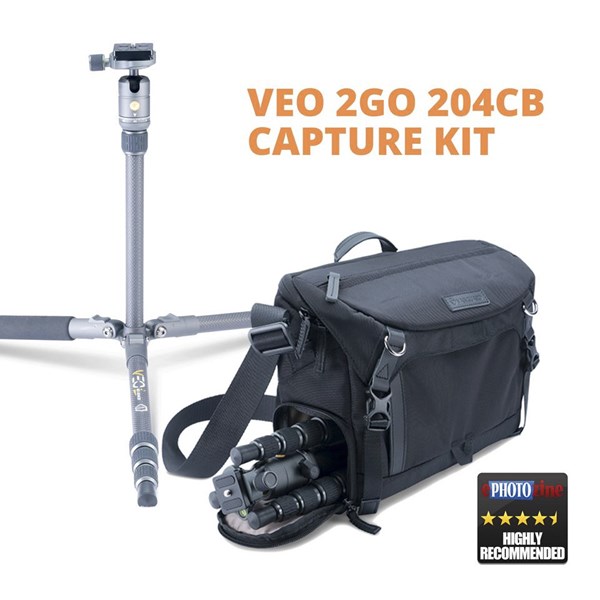 Vanguard VEO 2GO 204CB Capture Ultra-Light Carbon Travel Tripod Kit