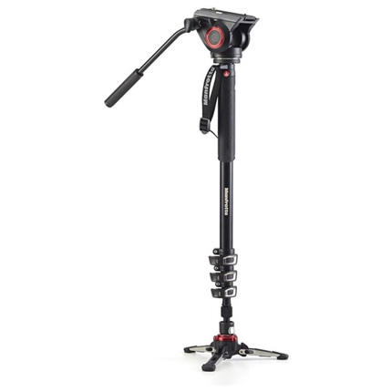 Manfrotto XPRO 4 Section Aluminium Video Monopod with 500 Fluid Head