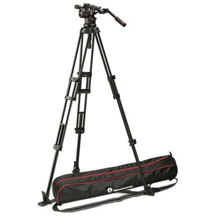 Manfrotto Nitrotech N12 Fluid Head with 545 2-Stage Aluminium Tripod Kit