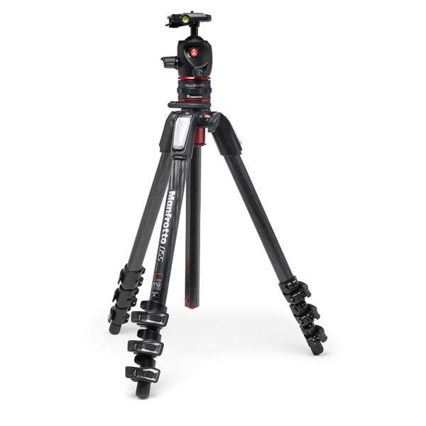 Manfrotto 055 CF 4 Section Tripod Kit with Move QR Catcher and XPRO Q2