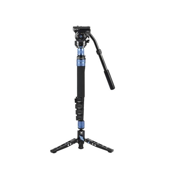 Sirui P-325FS Carbon Fibre Monopod with Stand and VH-10 Video Head