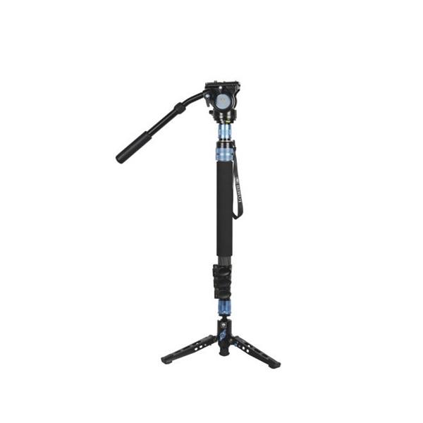 Sirui P-424FS Carbon Fibre Monopod with Stand and VH-10 Video Head