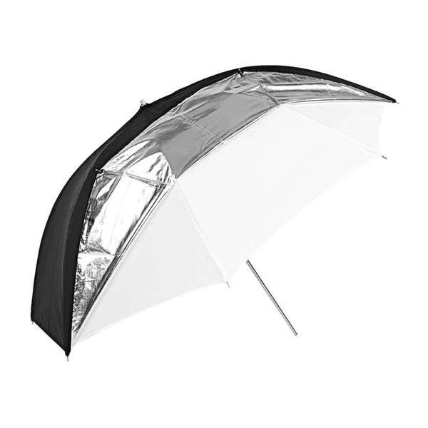 Godox UB-006 Dual Duty Umbrella Black Silver White 84cm