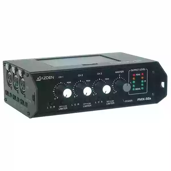 Azden FMX-32a 3 Channel Portable Microphone Mixer