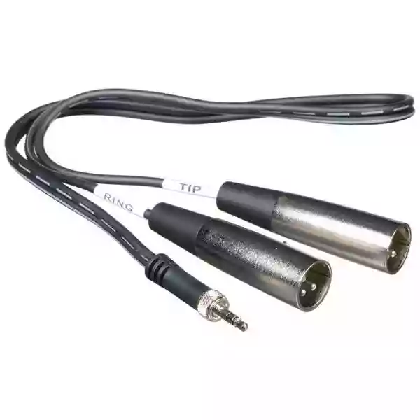 Azden MX-2 Mini To XLR Stereo Y Cable