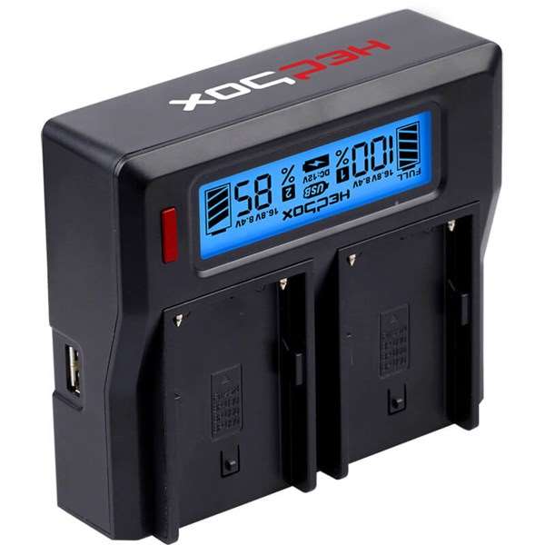 Hedbox Digital Dual Battery Charger