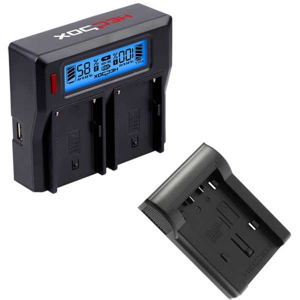 Hedbox RP-DC50 Charger Dual Battery Charger and DFZ100  Plate Kit