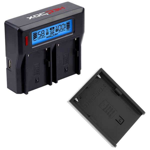 Hedbox RP-DC50 Charger Dual Battery Charger and DBPU Plate Kit