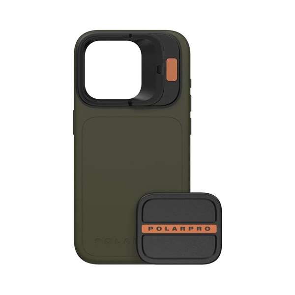 PolarPro iPhone 15 Pro LiteChaser 15 Case + Defender Forest