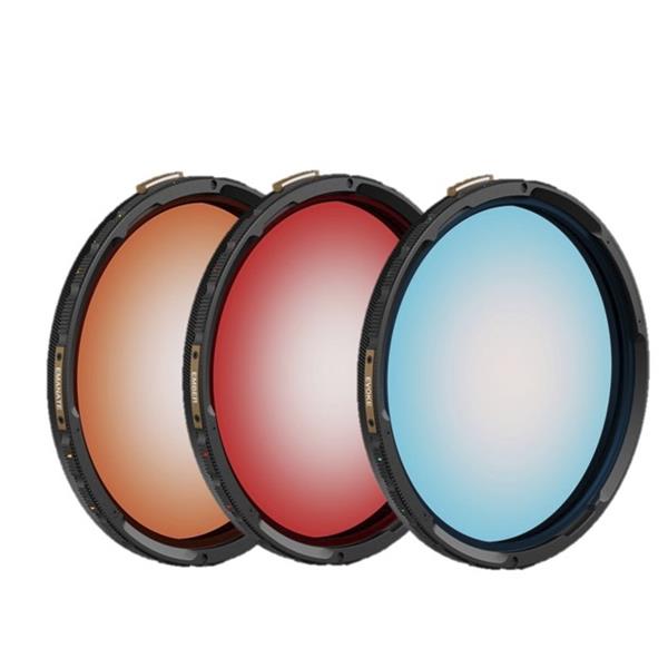 PolarPro Radial Gradient Filter 3-Pack (Red, Orange, Blue) Helix