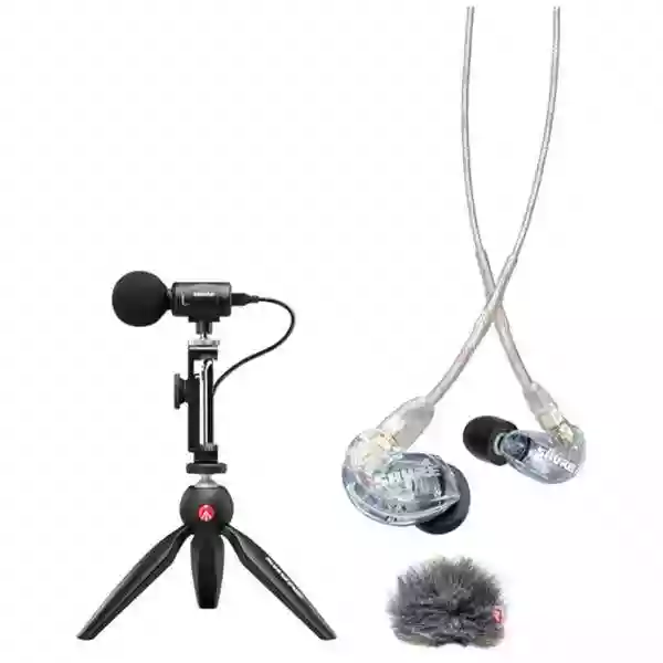 Shure MV88+ Portable Video Kit with SE215 Earphones