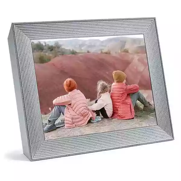 Aura Mason Luxe 9.7 Inch Digital Photo Frame Sandstone