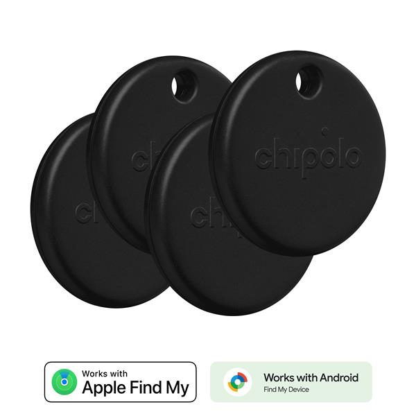 Chipolo POP Tracking Tag 4 Pack Black