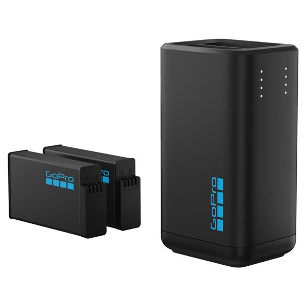 GoPro MAX 2 Dual Battery Charger with 2 Enduro Batteries Included Open Box