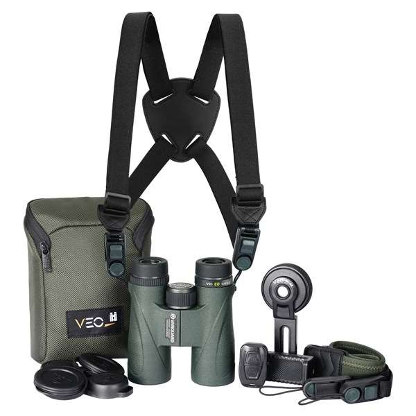 Vanguard VEO ED 8x42 Carbon Composite Binoculars Bundle