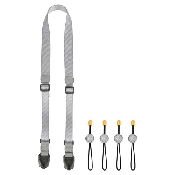 Vanguard Connect Slim Webbing Neck Strap Grey