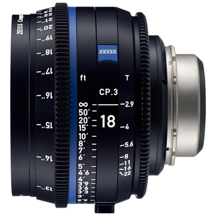ZEISS CP.3 18mm T2.9 F Mount Cine Lens - Feet