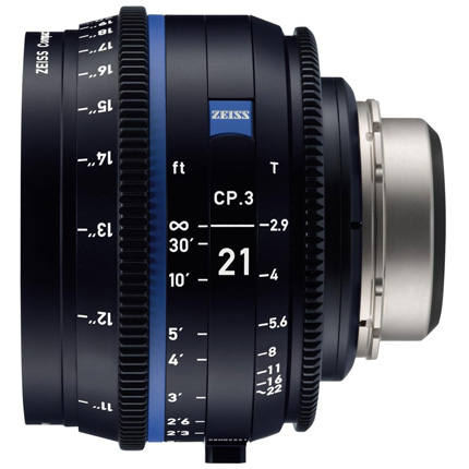 ZEISS CP.3 21mm T2.9 EF Mount Cine Lens - Feet