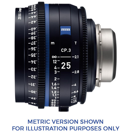 ZEISS CP.3 25mm T2.1 EF Mount Cine Lens - Feet