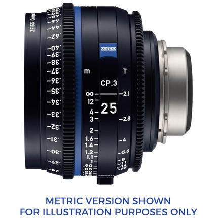 ZEISS CP.3 25mm T2.1 F Mount Cine Lens - Feet
