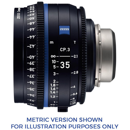 ZEISS CP.3 XD 35mm T2.1 PL Mount Cine Lens - Feet
